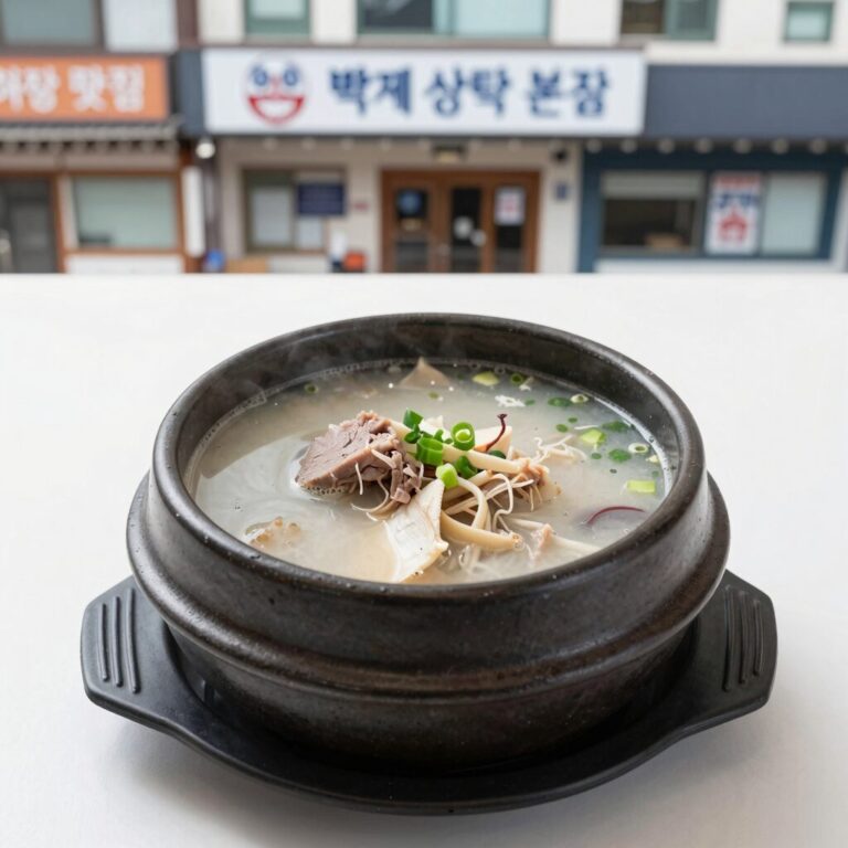 창원 삼계탕 맛집 백제계삼탕 본점의 한방 삼계탕 그릇