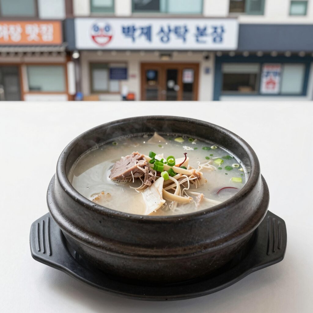 창원 삼계탕 맛집 백제계삼탕 본점의 한방 삼계탕 그릇