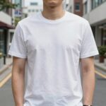 탑텐 쿨에어 크루넥 반팔티 착용 모습
