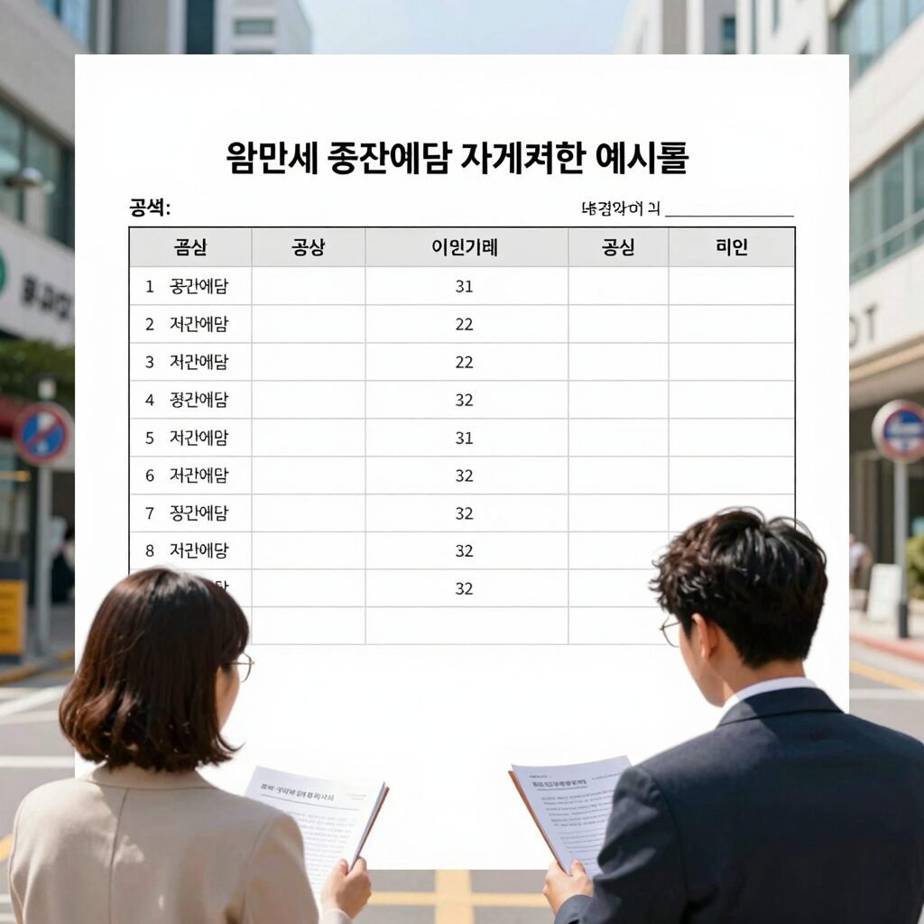법인세 중간예납 자기계산 예시 표와 공식