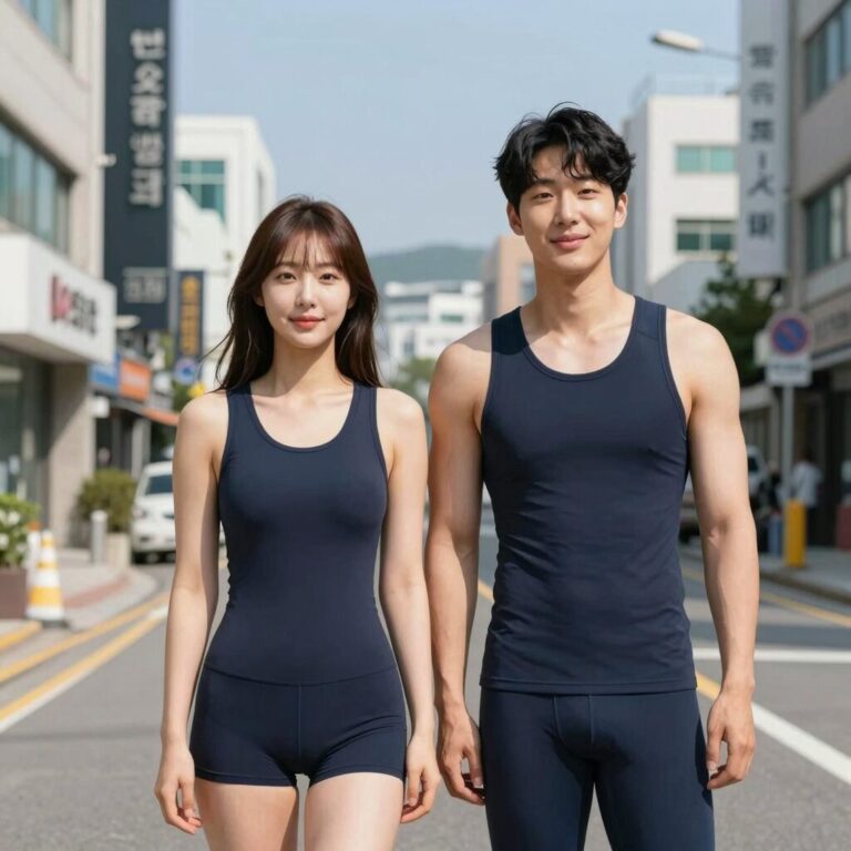 커플 래쉬가드 매칭 스타일