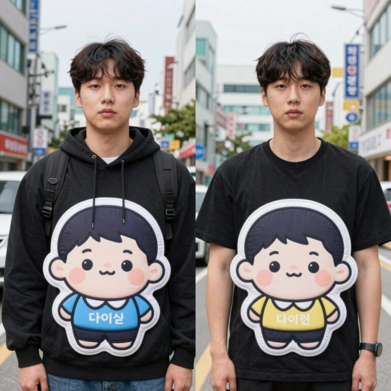 다이소 쿨패치 마데카와 캐릭터 비교 사진