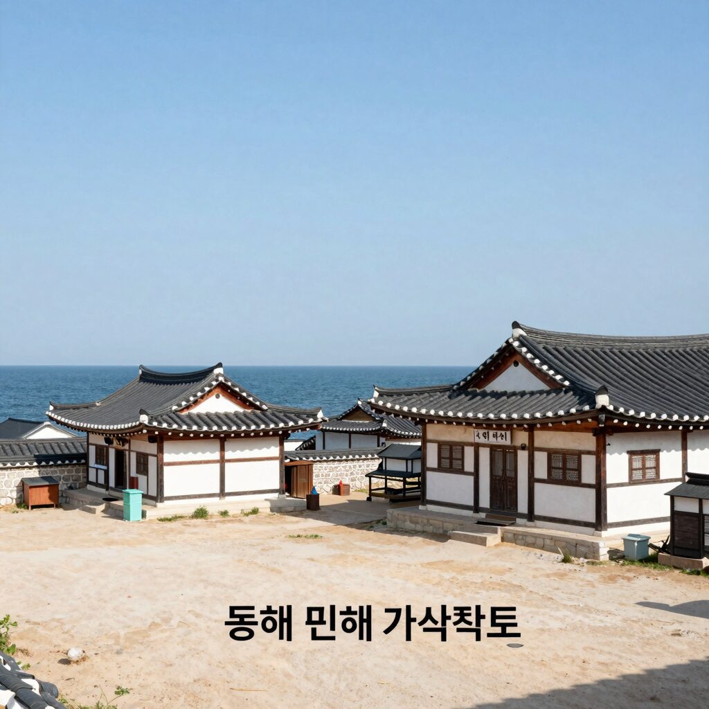 동해 민박 가격 비교를 위한 실제 숙소 전경과 바다 뷰