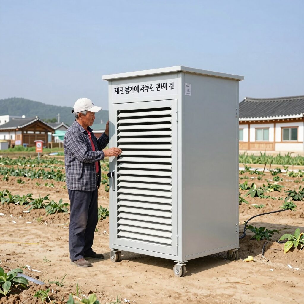 제천 농가에 설치된 HWA-13 고추 건조기 사진