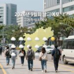 2026년 9월초 날씨 예보 그래프와 일기예보 화면