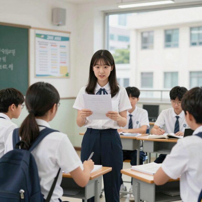 영어 교과 세특 작성 예시와 학생 활동 사진