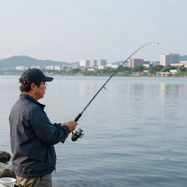 물고기 도안 낚시 바늘 매듭 묶는 법 단계