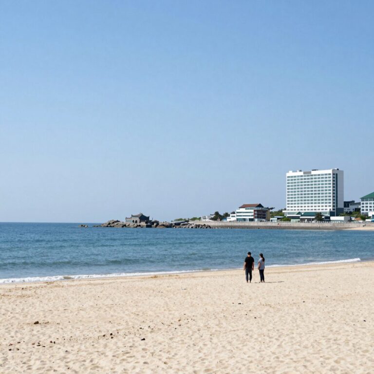 강원도 속초 해변 오션뷰 호텔 전경