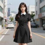 기비 원피스 스타일 완성과 실사용 후기 기비 앨리스원피스 블랙 실루엣
