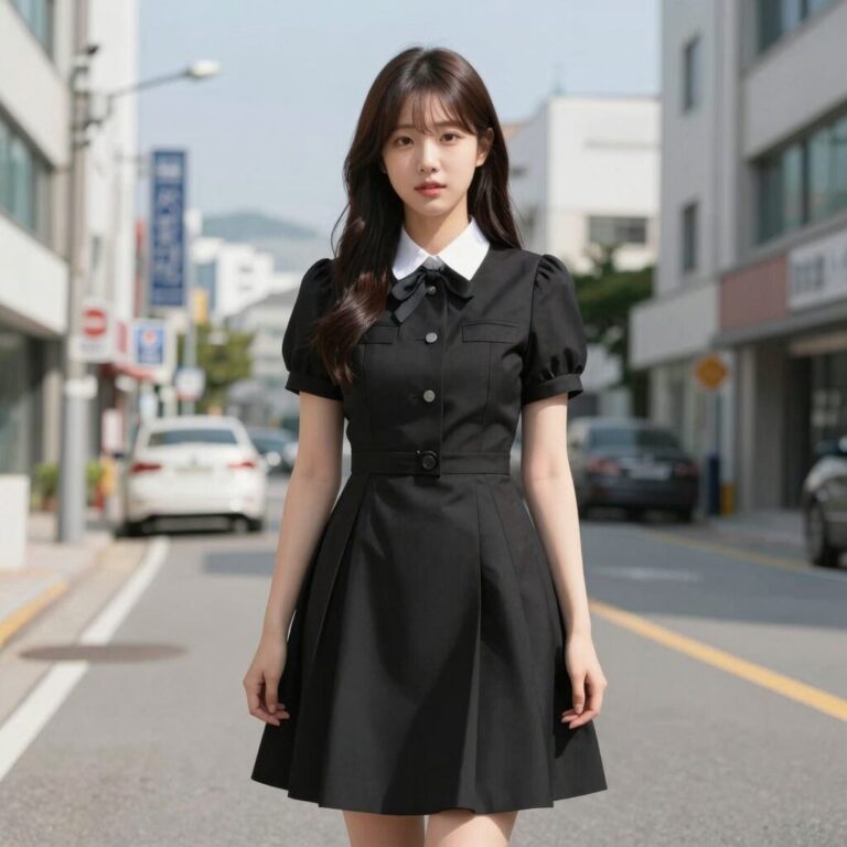 기비 앨리스원피스 블랙 실루엣