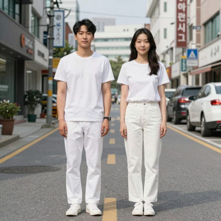글로니 탱키니 화이트 착용샷