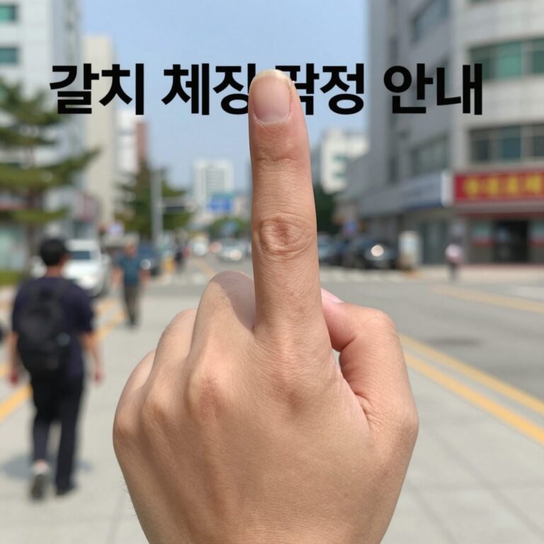 갈치 금지체장 측정 방법 안내 이미지 - 항문장 18cm 기준을 손가락 두께로 설명