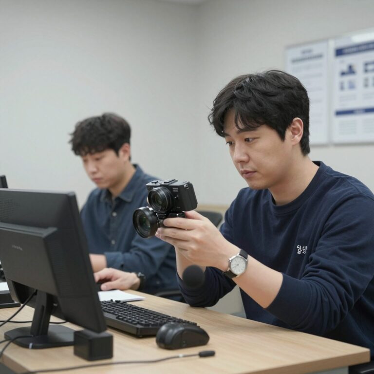 한문철 변호사가 블랙박스 리뷰 스튜디오에서 영상을 분석하는 모습
