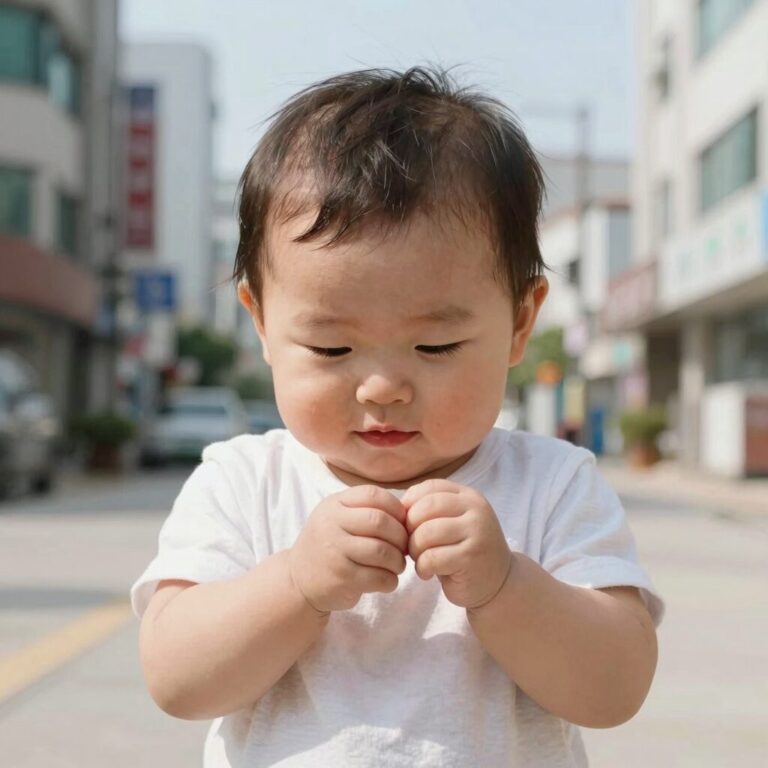 아기 땀띠 증상과 치료 방법을 보여주는 이미지