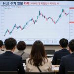 HLB 주가 전망 7월 FDA 승인 변수 분석 HLB 주가 일봉 차트 2026년 7월 저항선과 지지선 표시