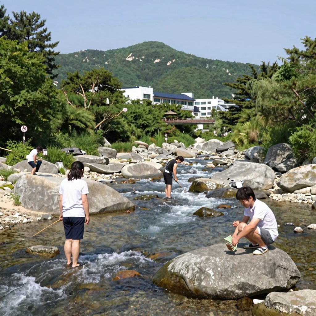 횡성 병지방계곡 맑은 물과 자연경관
