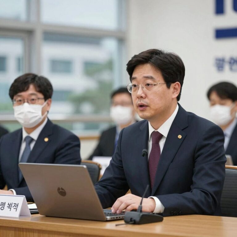 정청래 더불어민주당 대표가 최고위원회에서 발언하고 있다
