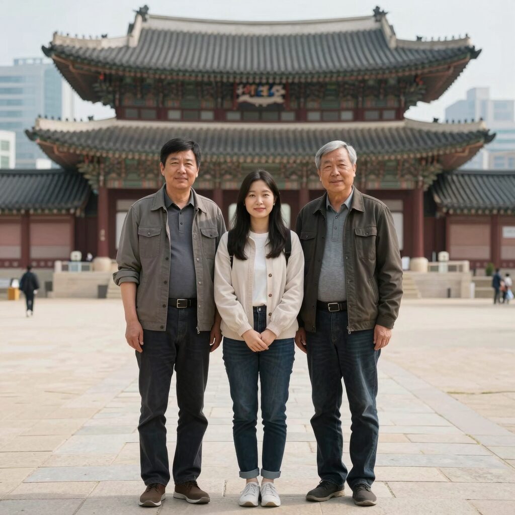 김형석 교수가 강단에서 강연하는 모습, 백발의 품위 있는 자세와 미소