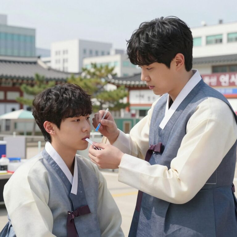 영화 파묘에서 오니로 분장한 배우 김민준의 6시간 특수분장 모습