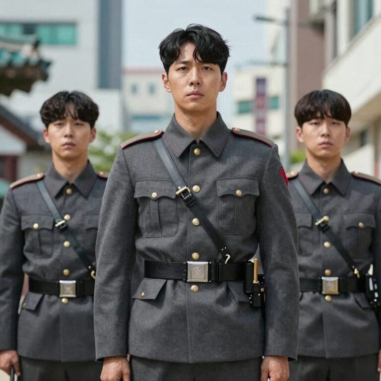 옥택연이 김부장 드라마에서 군복을 입고 단검을 든 강렬한 모습. 박영광 역으로 특별출연한 스틸컷.