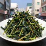 깻잎순 볶음 완성된 모습