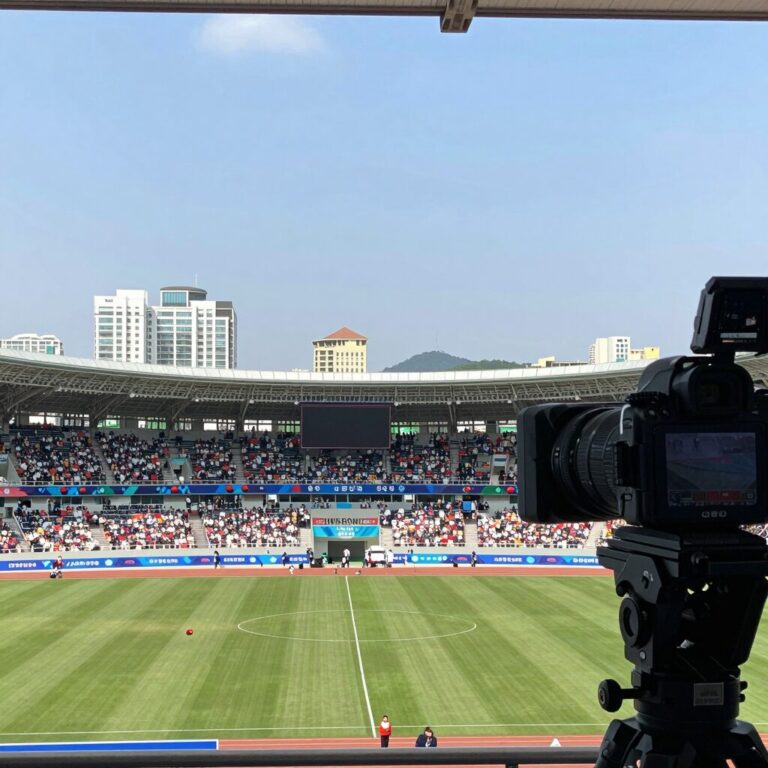 대한민국 월드컵 중계방송 경기 화면