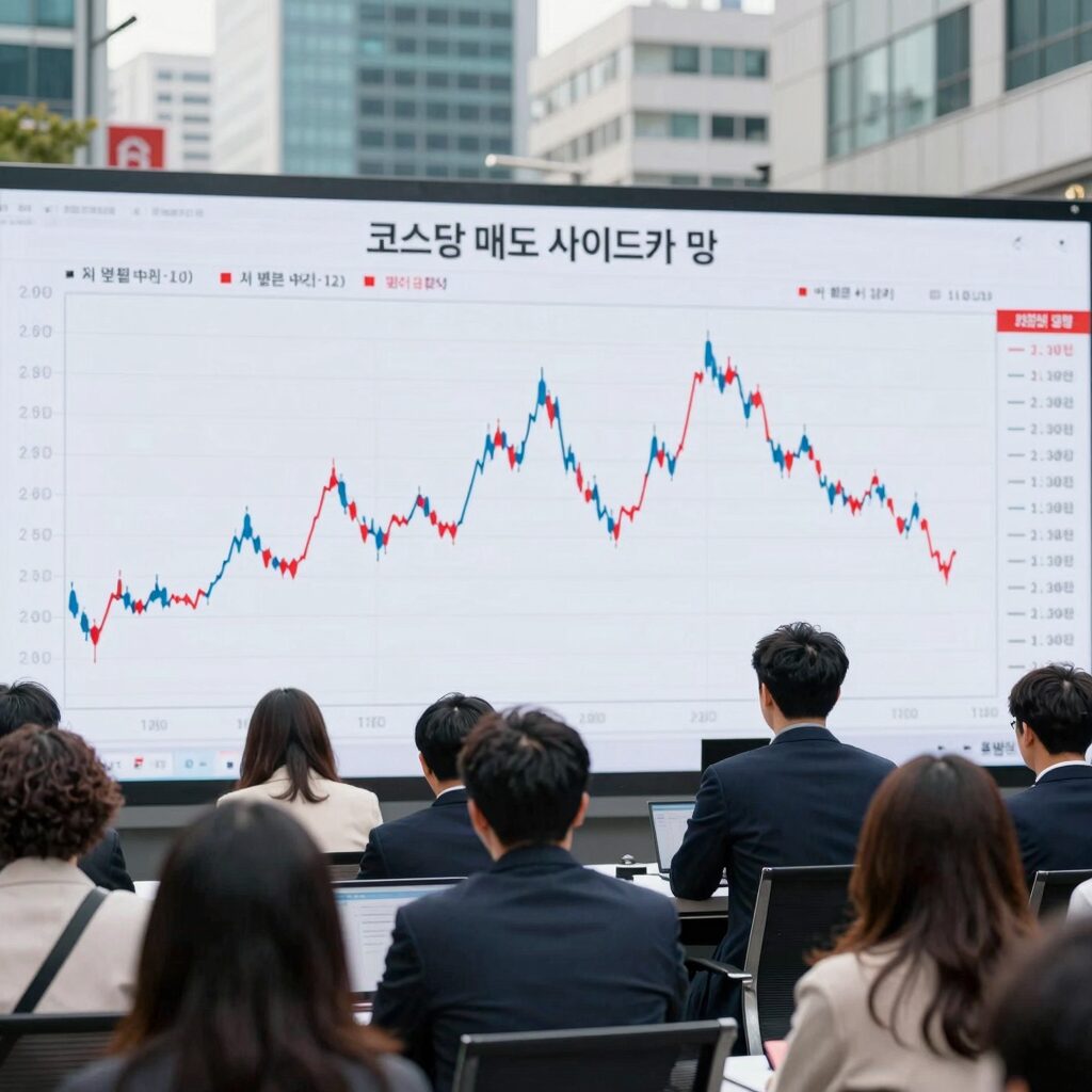 코스닥 매도 사이드카 발생 당시 지수 차트와 투자 심리 변화