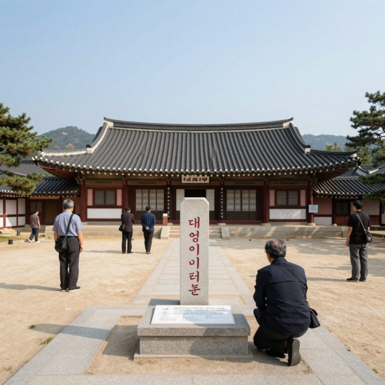 대암 이태준 기념관 내부 전시실과 추모 공간