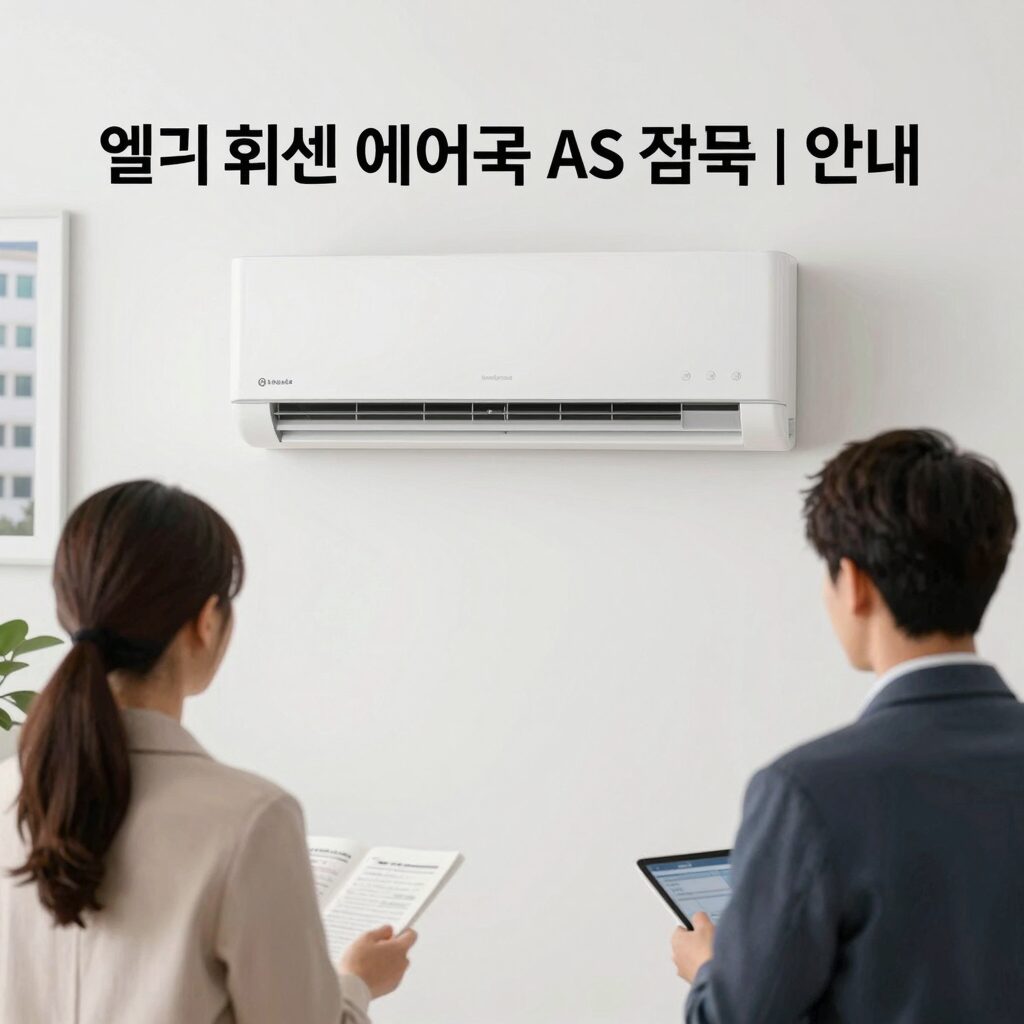 엘지 휘센 에어컨 AS 접수 방법 안내 이미지