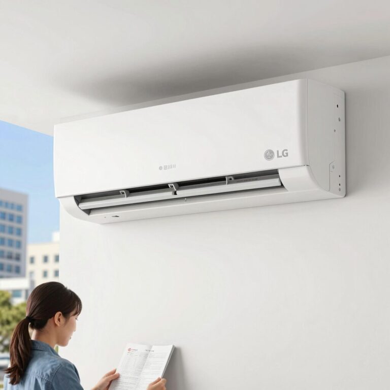 LG 휘센 벽걸이 에어컨 필터 분리 먼지 쌓임