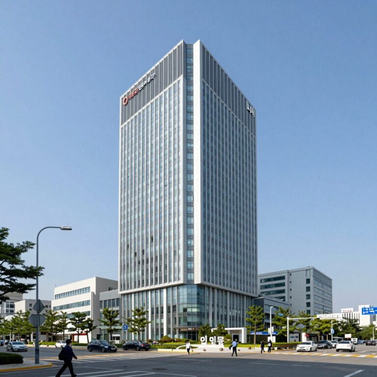 한국토지주택공사 본사 건물 전경, 진주 혁신도시에 위치한 LH 본사 모습