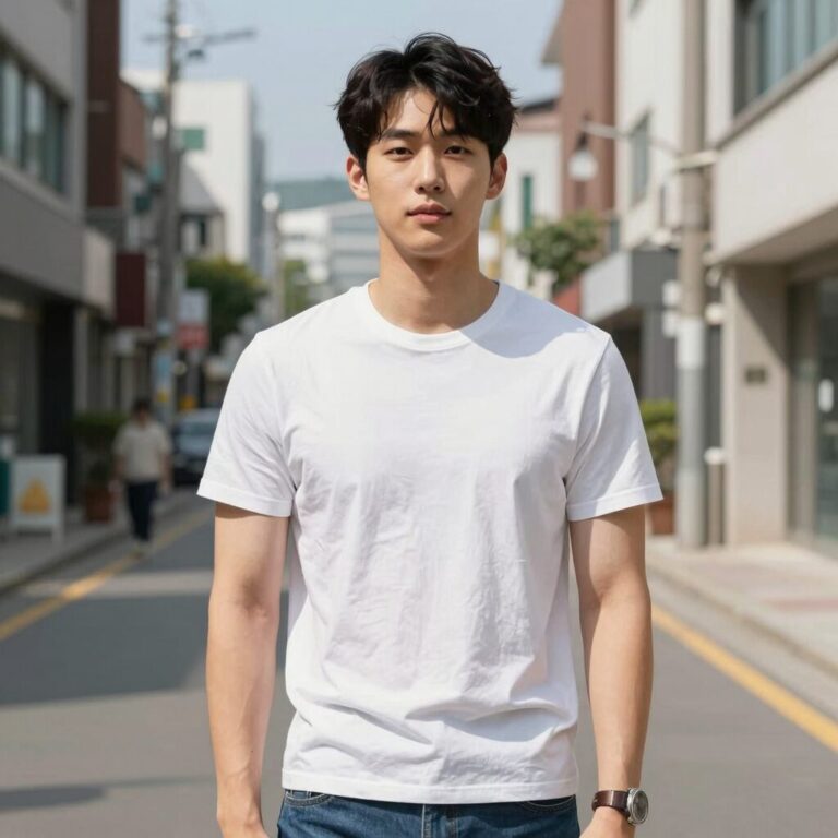 여름 남자 밴딩 반바지 스타일링 사진