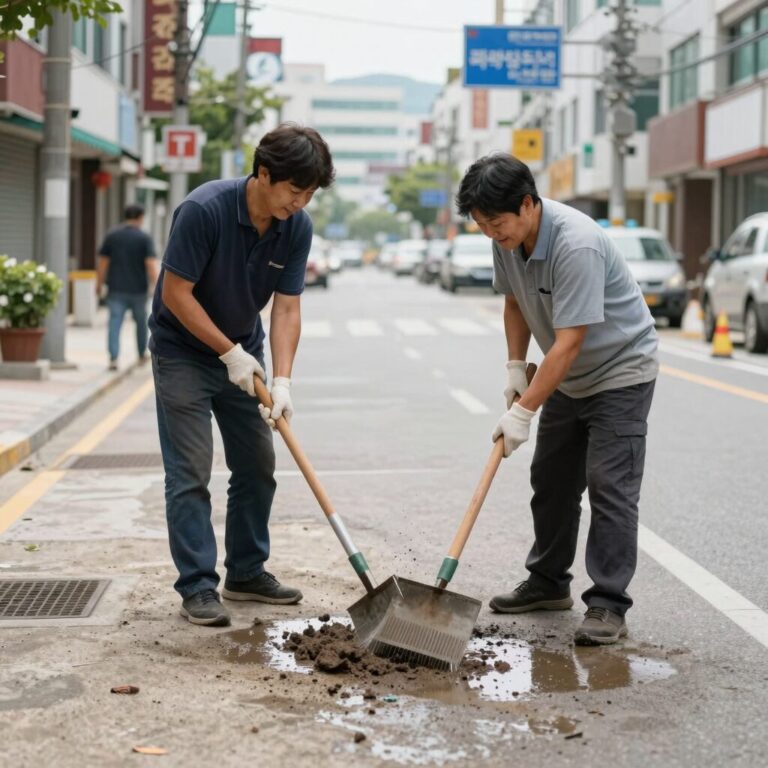 노각무침 물기 제거하는 과정