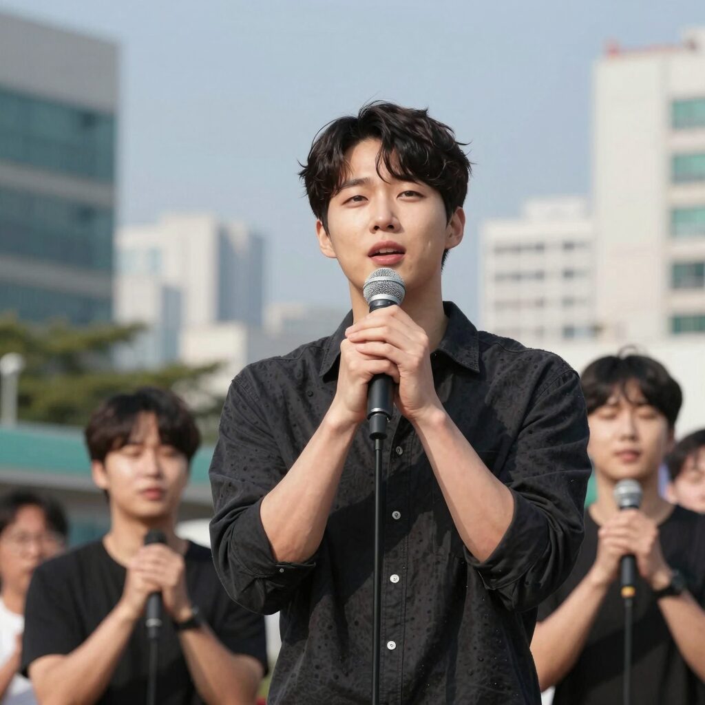 뮤지컬 배우 박규원이 불후의 명곡에서 왼손잡이를 부르며 감동을 전한 무대
