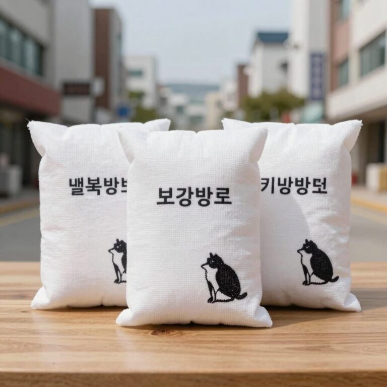 털복숭아 보관방법으로 키친타월에 개별 포장한 모습