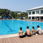 충북 신축 수영장 펜션 3곳 충북 보은 팜스테이 리조트 야외 수영장 전경