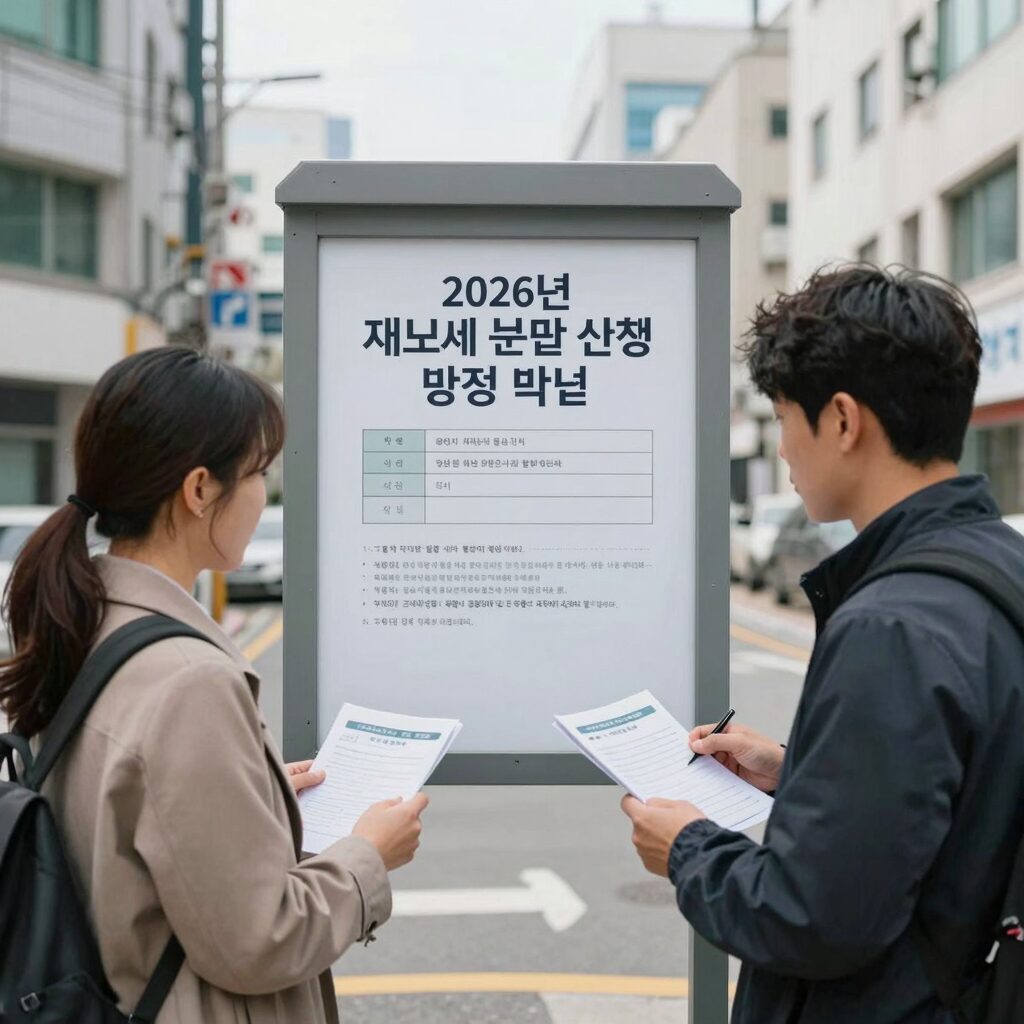 2026년 재산세 분납 신청 방법을 설명하는 이미지