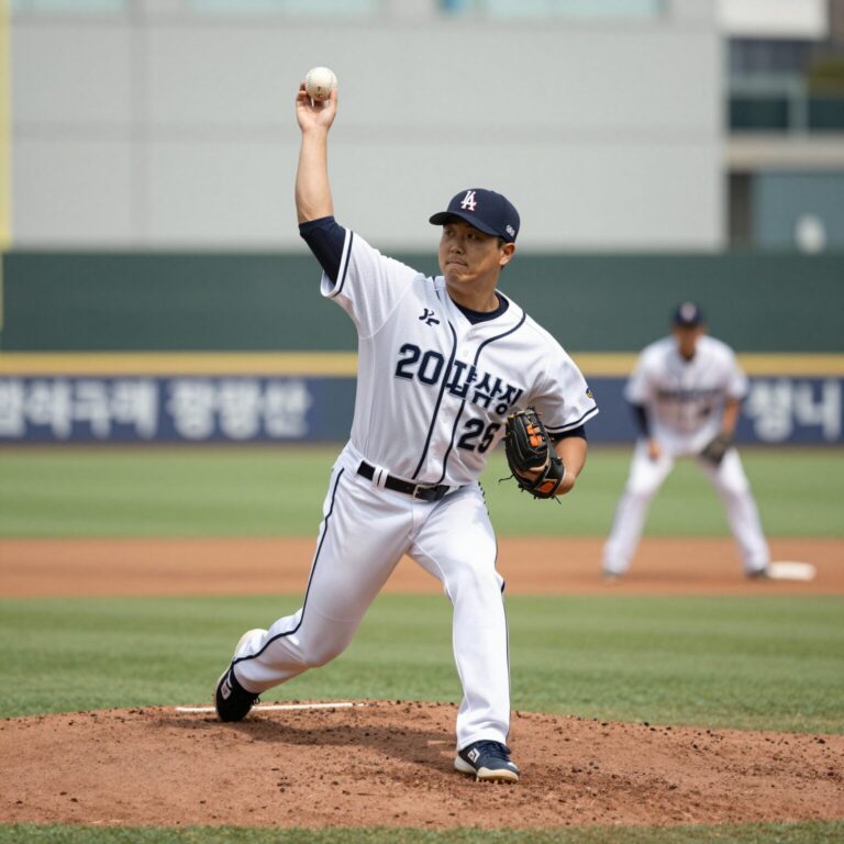류현진 2500탈삼진 도전 역동적인 투구 모습