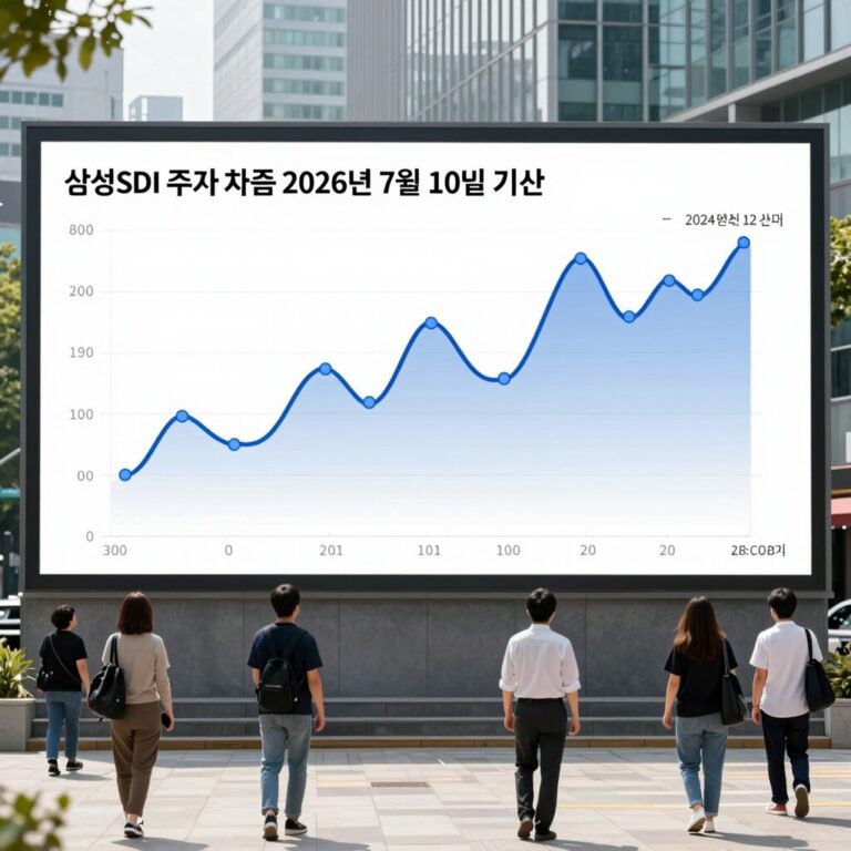 삼성SDI 주가 차트 2026년 7월 10일 기준 이동평균선과 거래량 분석