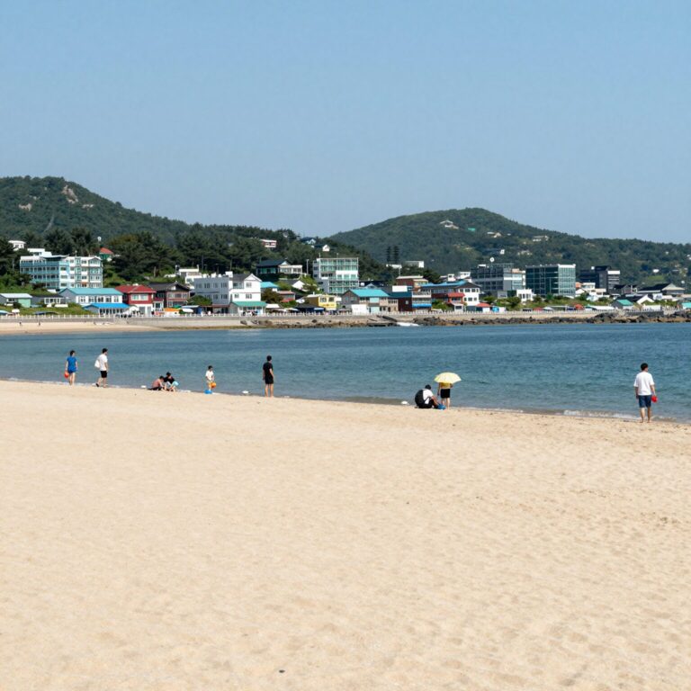 남해 설리해수욕장 펜션 전경