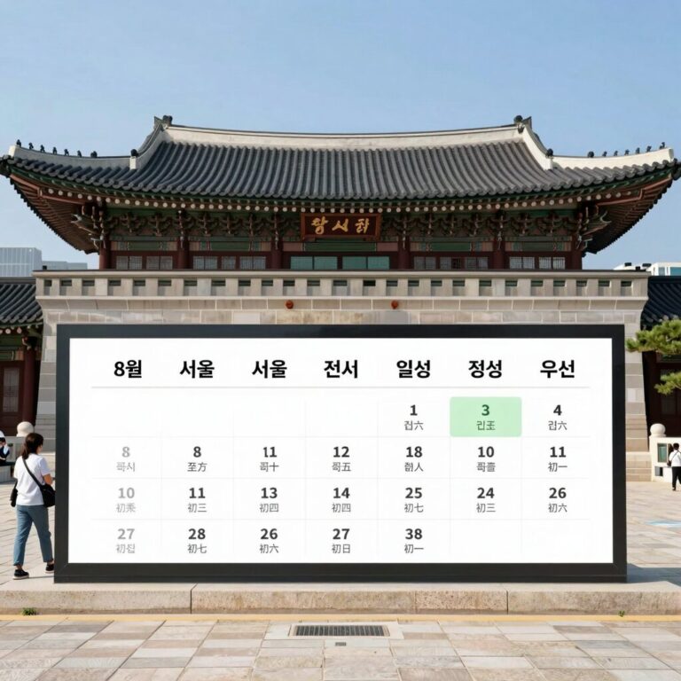 8월 서울 전시회 일정을 정리한 표와 함께 세종문화회관과 국립중앙박물관 전경이 담긴 이미지