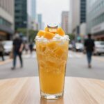 호텔 빙수 13만원 신라호텔 애플망고빙수 후기 신라호텔 애플망고빙수 돔 뚜껑 서빙 모습