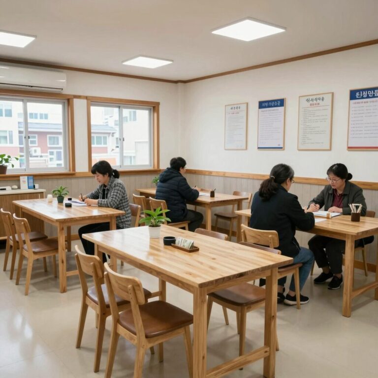 약초마을 신림점 내부 전경 쾌적한 테이블 배치