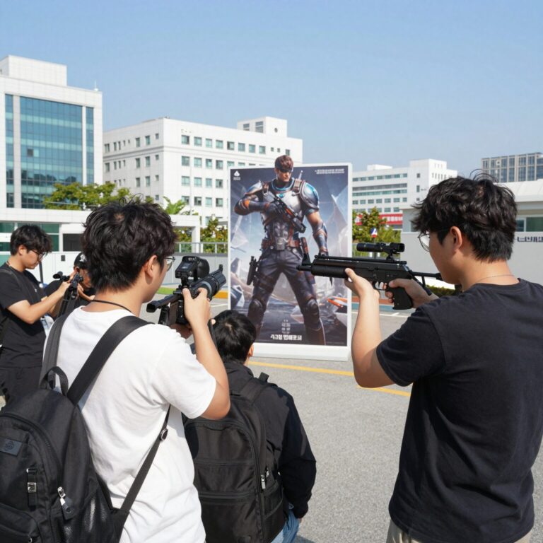 스마일게이트 스토브와 렐릭 엔터테인먼트 게임 출시 기념 이미지와 FPS 캐릭터 모델링 작업 장면
