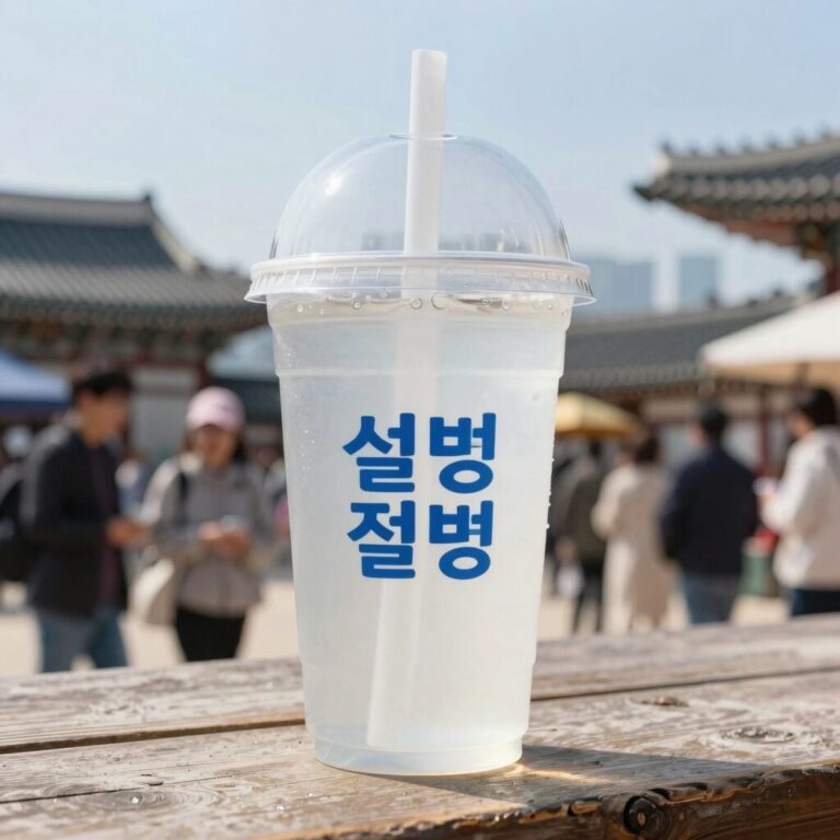 설빙 팥인절미컵설빙 컵빙수 비주얼