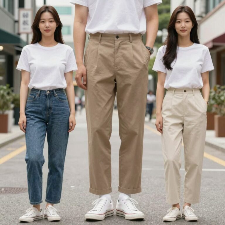 여름 바스락 팬츠 코디 예시
