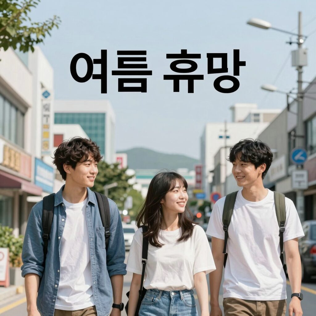 여름 휴가 문자 예시 이미지