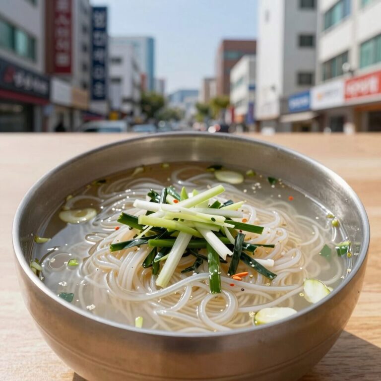 시원한 열무국수 한그릇