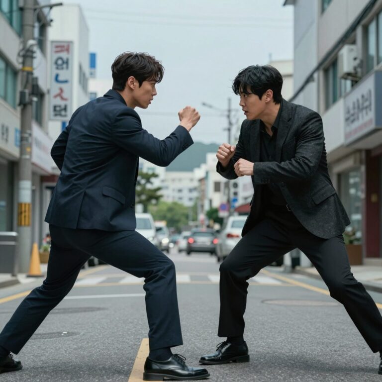 나 혼자만 레벨업 3기 성진우가 베르와 싸우는 장면, 강렬한 검은 기운과 이펙트가 돋보이는 스틸컷