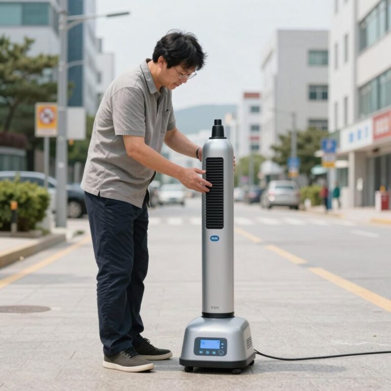 초음파 해충퇴치기 리무버s를 콘센트에 설치한 모습